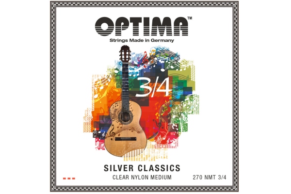 Optima Corzi chitara clasica SILVER CLASSICS chitara copii Set 3/4