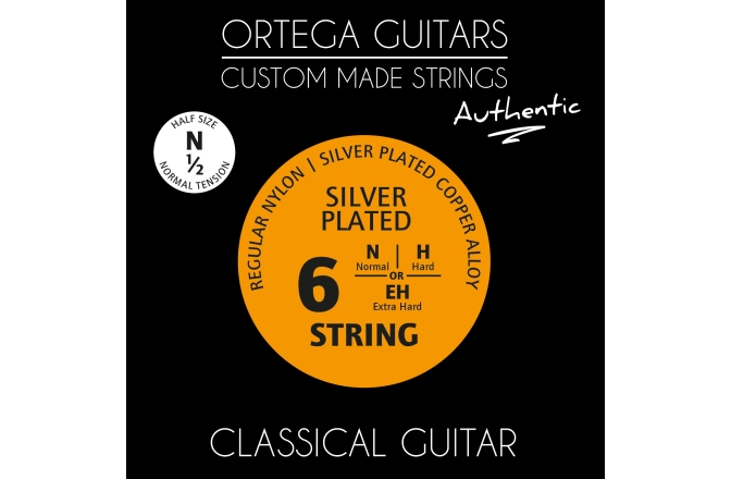 Corzi chitară clasică Ortega CMS Authentic for Classical Guitar - 1/2 Scale / Regular Nylon / Normal Tension .028/.043