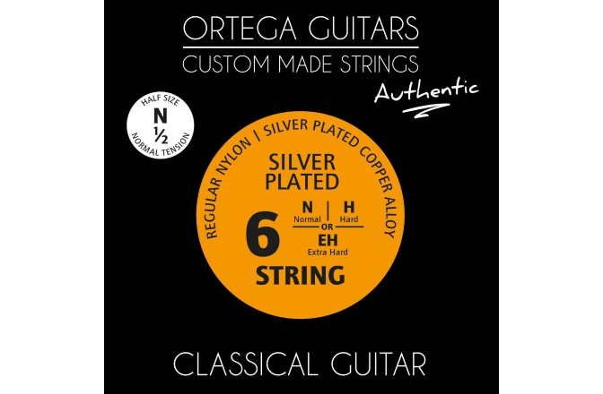 Corzi chitară clasică Ortega CMS Authentic for Classical Guitar - 1/2 Scale / Regular Nylon / Normal Tension .028/.043
