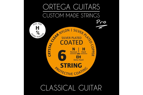 Ortega CMS Pro for Classical Guitar - 4/4 Scale / Crystal Nylon / Hard Tension .028/.044