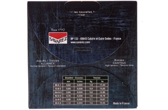 Corzi chitară clasică Savarez Cantiga 510ARJ