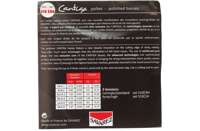 Corzi chitară clasică Savarez New Cristal Cantiga 510CRH