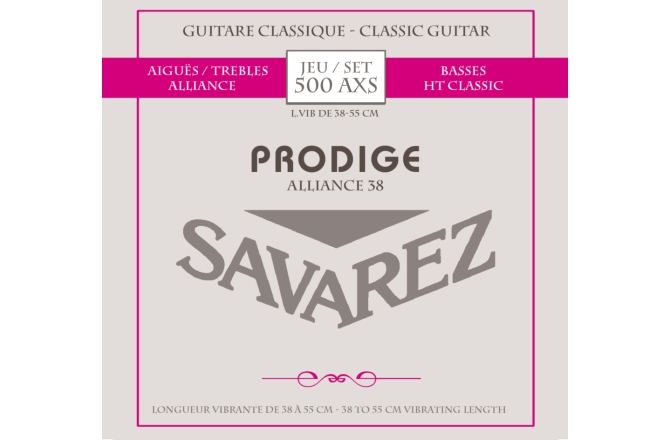 Corzi chitară clasică Savarez Prodige 38 1/8-1/2 Carbon