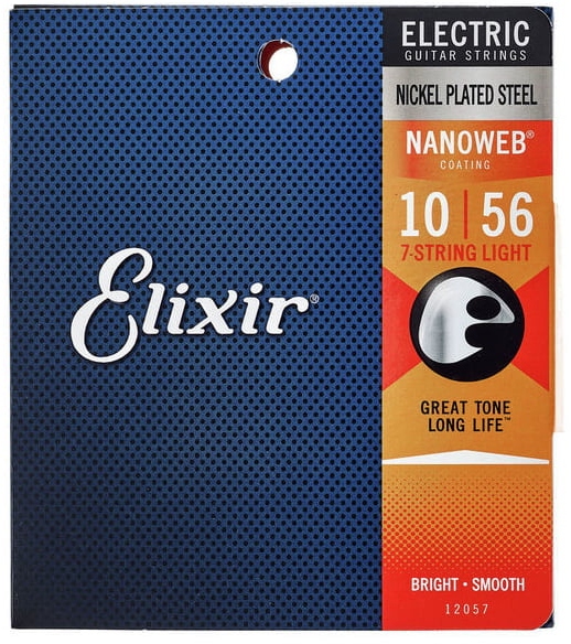 Elixir Nanoweb Electric 7- String Light 12057