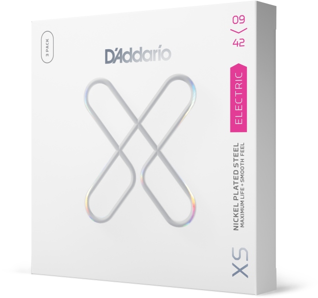 Daddario 09-42 Super Light XS Nickel Coated 3-Pack