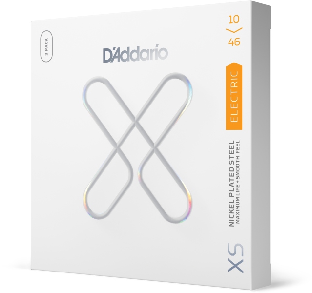 Daddario 10-46 Regular Light XS Nickel Coated 3-Pack