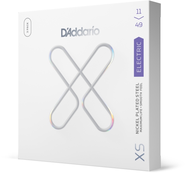 Daddario 11-49 Medium XS Nickel Coated 3-Pack
