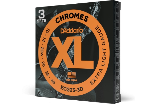 ECG23 Chromes Flat Wound Extra Light 10-48 3 Sets ECG23 Chromes Flat Wound Extra Light 10-48 3 Sets