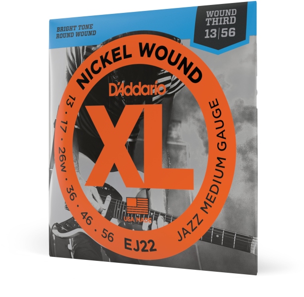 Daddario EJ22 Nickel Wound Jazz Medium 13-56