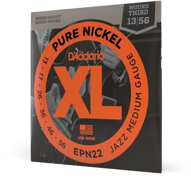 Daddario EPN22 Pure Nickel Jazz Medium 13-56