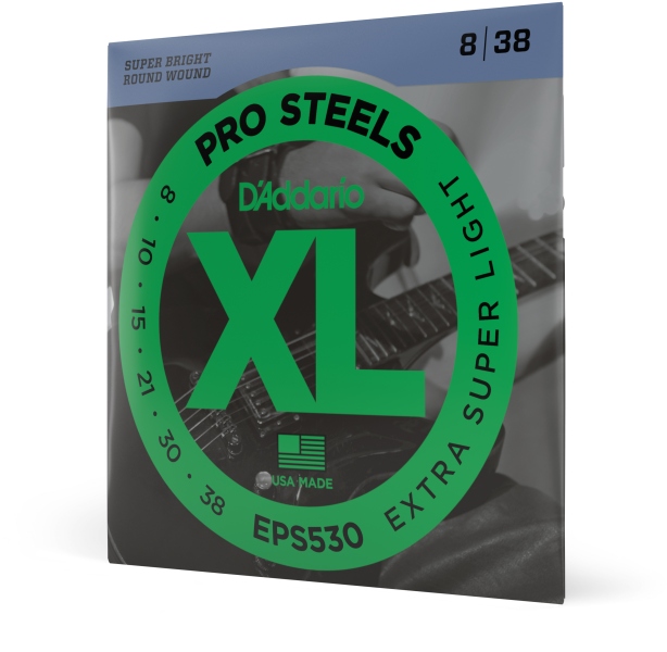 Daddario EPS530 ProSteels Extra-Super Light 08-38