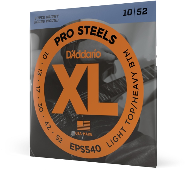 Daddario EPS540 ProSteels Light Top/Heavy Bottom 10-52