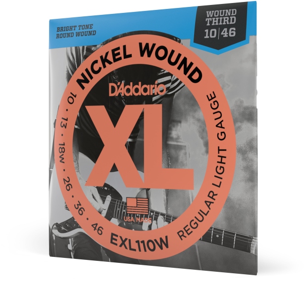 Daddario EXL110W Nickel Wound Regular Light Wound 3rd 10-46