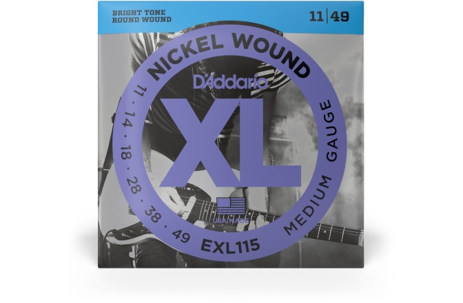 Corzi chitară electrică Daddario EXL115 Medium 11-49