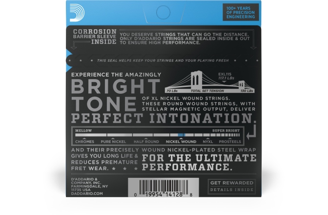 Corzi chitară electrică Daddario EXL115 Medium 11-49