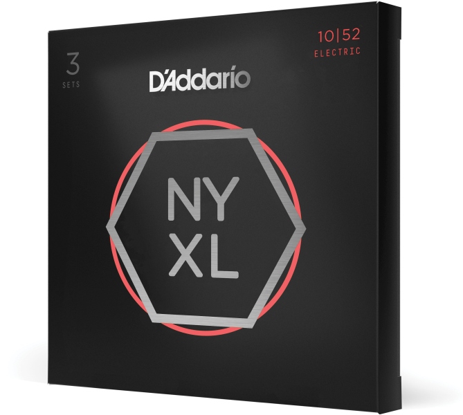 Daddario NYXL1052-3P Nickel Wound Light Top / Heavy Bottom 10-52 3 Sets