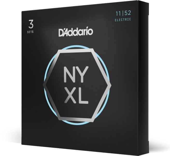 Daddario NYXL1152 Nickel Wound Medium Top / Heavy Bottom 11-52 3 Sets