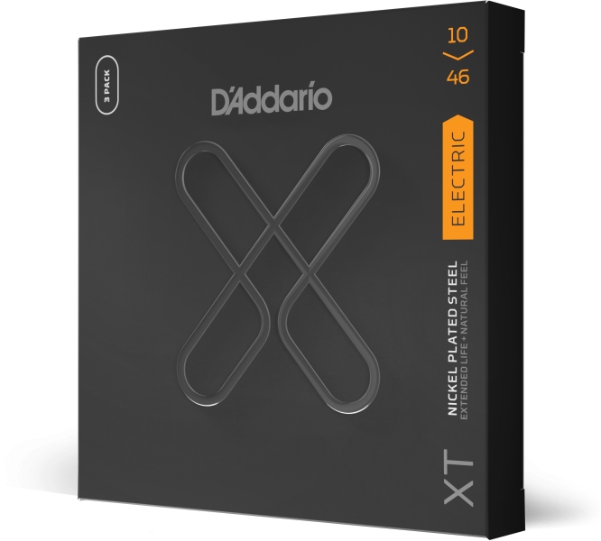 Daddario XTE1046 XT Nickel Plated Steel Regular Light 10-46 3 Sets