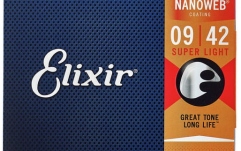 Corzi chitară electrică Elixir Nanoweb Electric Super Light 12002