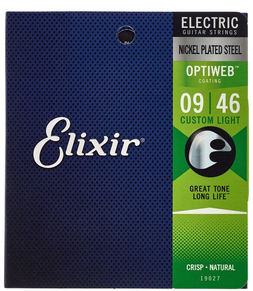 Elixir Optiweb Electric Nickel Plated Custom Light 19027