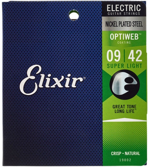 Elixir Optiweb Electric Nickel Plated Super Light
