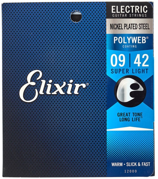 Elixir Polyweb Electric Nickel Plated Super-Light 12050