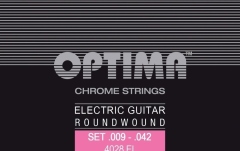Corzi chitară electrică Optima  Chrome strings round wound Set