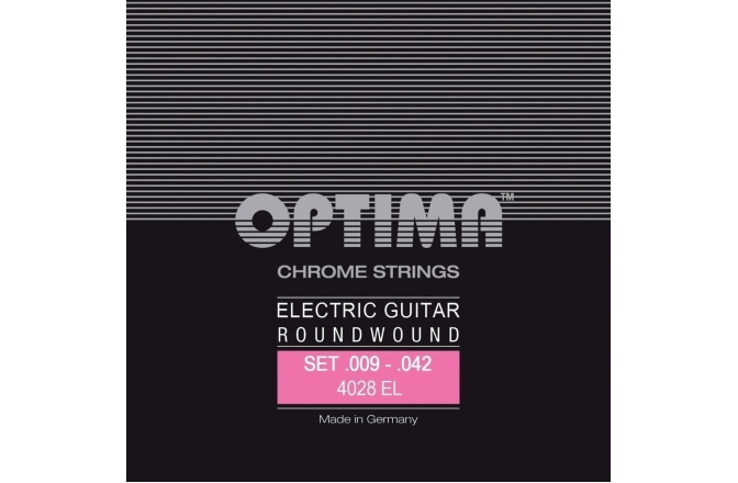 Corzi chitară electrică Optima  Chrome strings round wound Set