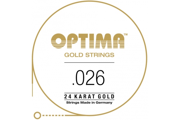 Optima Gold strings round wound D4 .026w