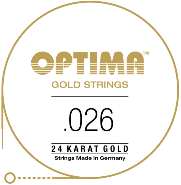 Optima Gold strings round wound D4 .026w