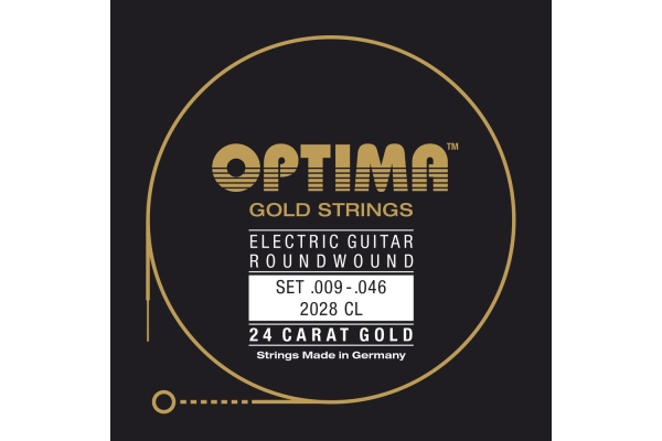  Gold strings round wound Set