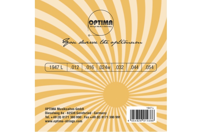 Corzi chitară electrică Optima Jazz Swing Round wound 1947L