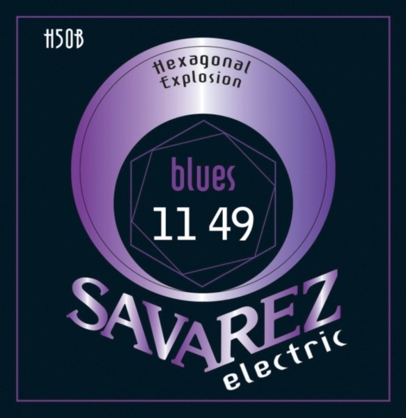 Savarez Corzi chitara electrica Hexagonal Explosion Nickel Blues .011-.049