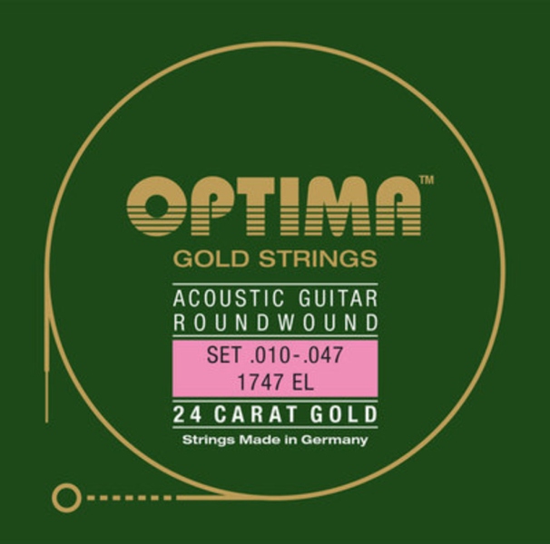 Optima Acoustic Round wound 24K 1747EL