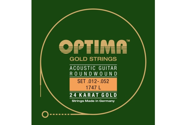 Optima Acoustic Round wound 24K 1747L