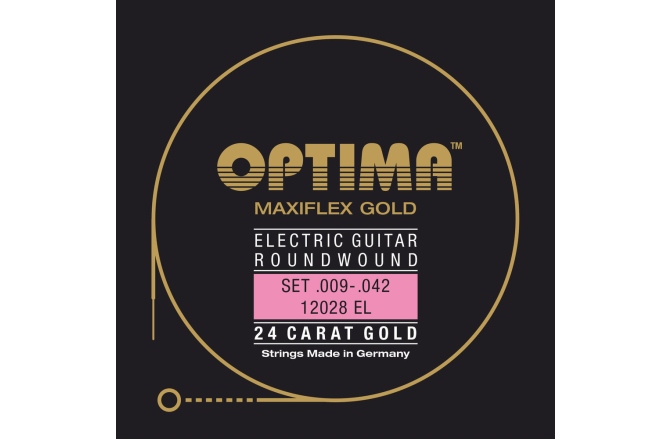 Corzi de chitară electrică Optima Electric Maxiflex Gold 12028EL