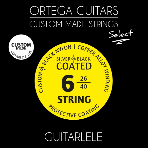 Ortega CMS Select for Guitarlele 6 String - Custom Nylon / .024/.040