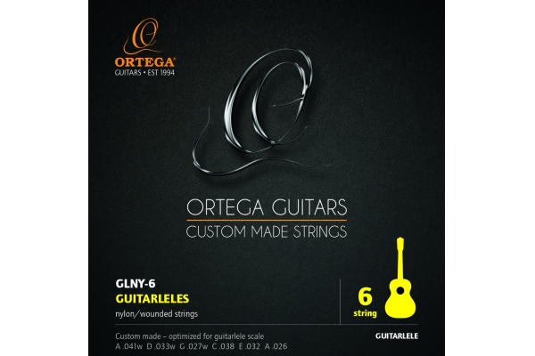 Ortega Guitarlele Strings - 420 - 440mm Scale 6pcs.
