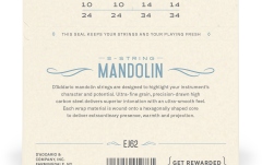 Corzi mandolină Daddario EJ62