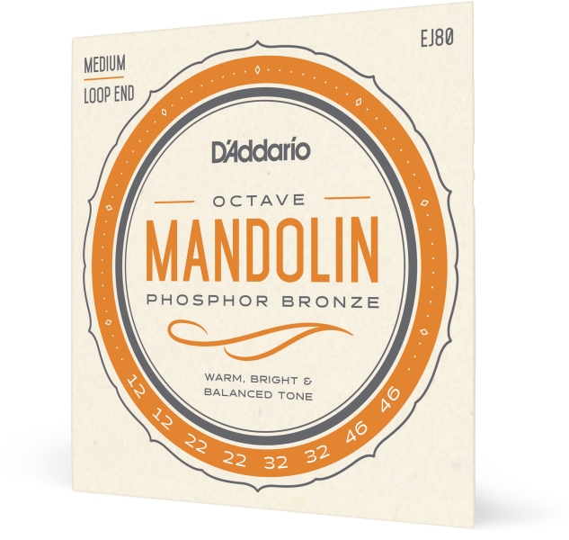 Daddario EJ80 PB Octave Mandolin Medium 12-46
