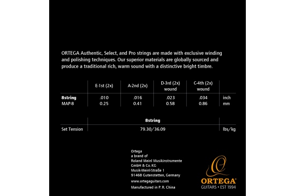 Ortega Custom Made Strings 