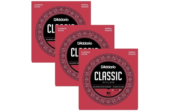 Corzi pentru chitară clasică Daddario EJ27N-3D Student Normal