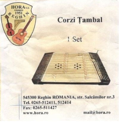 Hora Reghin Set corzi tambal mic