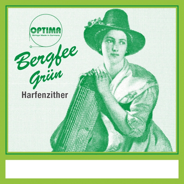 Optima Corzi titera Harp/air resonance zither nylon verde 1321 es 1