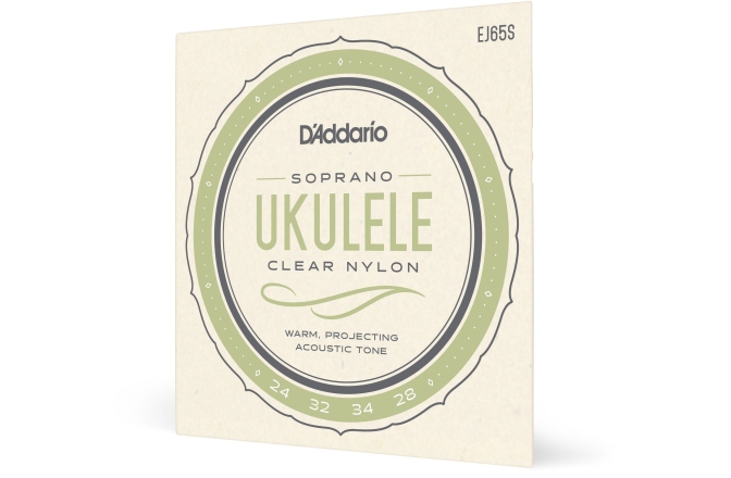 Corzi ukulele Daddario EJ65S Pro-Arté Custom Soprano