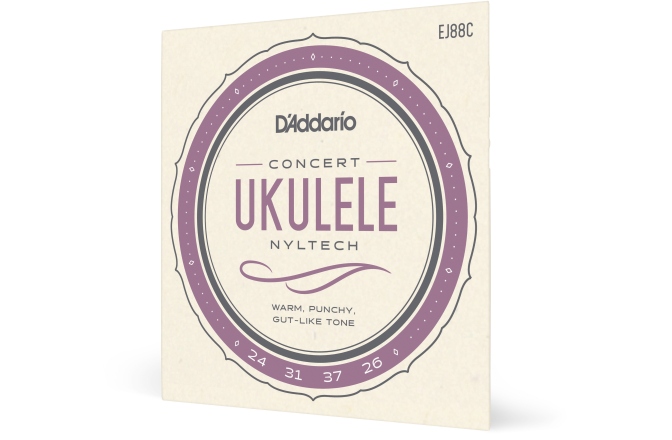 Corzi ukulele Daddario EJ88C Nyltech Concert