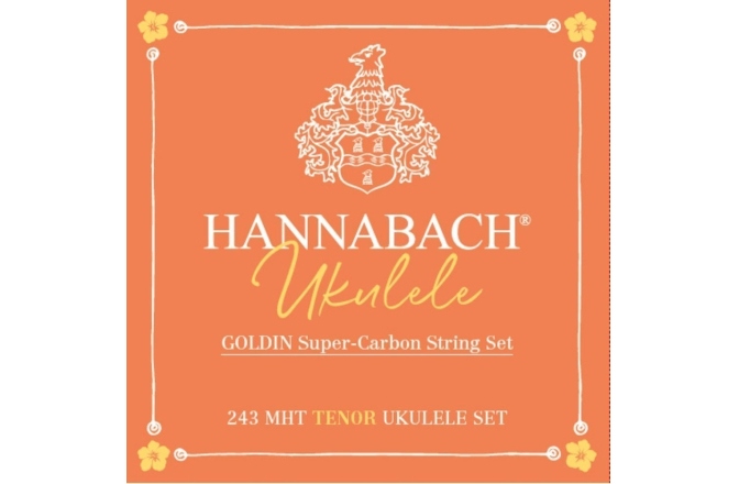 Corzi ukulele Hannabach Goldin 243MHT Set Tenor