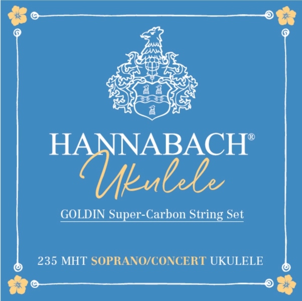 Hannabach Ukulele Sopran/Concert Goldin 235MHT