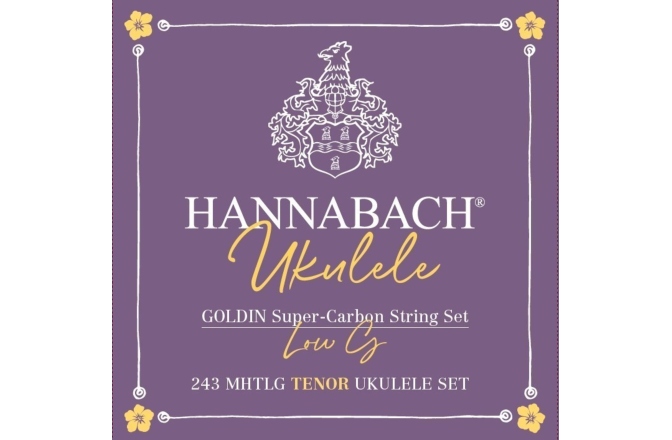 Corzi ukulele Tenor Hannabach Corzi ukulele Set Low G