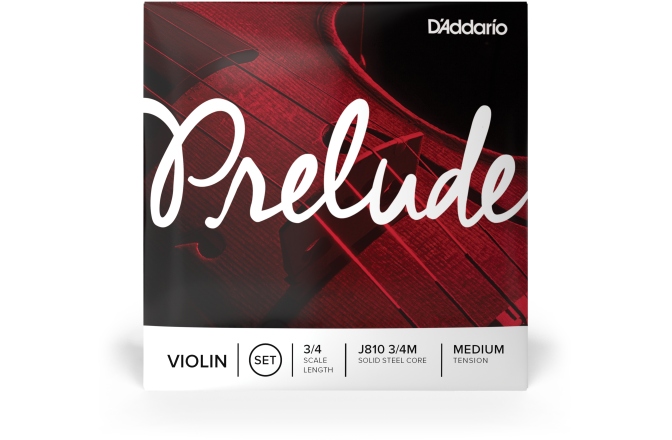 Corzi vioară Daddario Prelude J810 Set 3/4 Medium